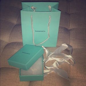 Tiffany box with bag and bow tie